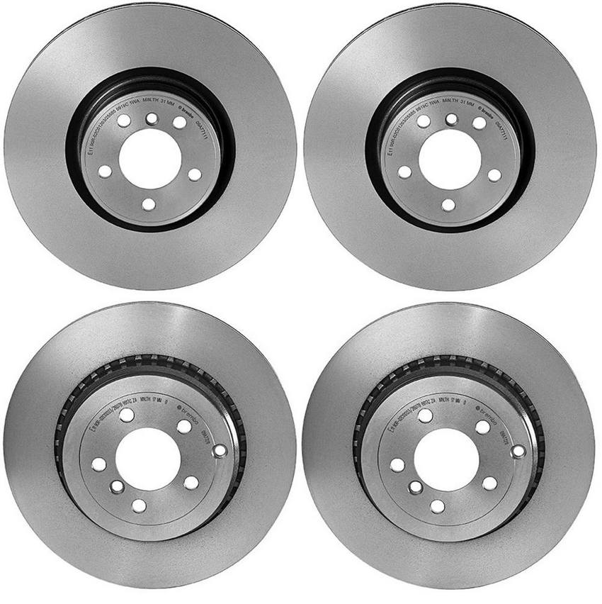 Land Rover Disc Brake Rotor Kit Front and Rear (380mm/365mm) LR031846